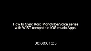 How to sync Korg Monotribe  Volcas with SyncKontrol IOS App [upl. by Ylrac]