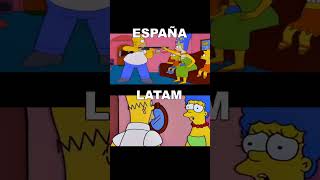 Simpsons quotHomerquot en España o quotHomeroquot en Latinoamérica queprefieres chooseone [upl. by Ahtamas]