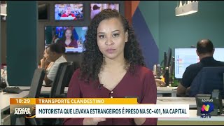 Operação policial na SC401 motorista é preso por transporte clandestino de estrangeiros [upl. by Dona597]