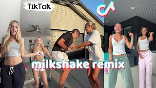 milkshake remix dances tiktok compilation August 2024 challenge dance [upl. by Anaihr]