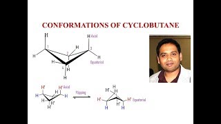 Conformations of cyclobutane [upl. by Niddala]