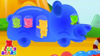 Roues Sur Le Bus Comptines et Chansons Par Jelly Bears [upl. by Nahtanoy]