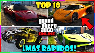 TOP 10 Los COCHES MAS RAPIDOS de GTA 5 Online 2024  Los AUTOS MAS RAPIDOS de GTA ONLINE [upl. by Tiffie]