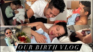 Emotional Unmedicated Natural Delivery  No Epidural  Raw amp Real BIRTH VLOG Part 2 [upl. by Kcirdahs]