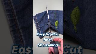 Easy NoCut Hem Shortening Keep the Original Cuff Look [upl. by Rowland]