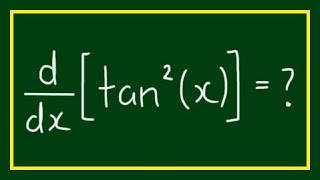 What is the derivative of tan2x  ddxtan2x [upl. by Lanor]