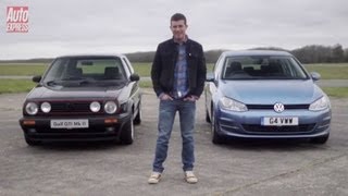 VW Golf GTI vs VW Golf 20 TDI  Auto Express [upl. by Terhune173]