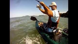 KAYAK SPORTS  12  PESCA DE CORRICO COM CAIAQUE HUNTER FISHING [upl. by Eecyaj]