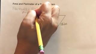 How to find the Area and Perimeter of a Parallelogram [upl. by Consolata]