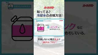 いつ交換すればいい？車の冷却水の交換タイミングや費用は？｜カーネクスト 中古車 shorts [upl. by Cassandry]