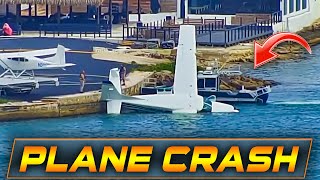 PLANE CRASH AT PORT MIAMI AND IS SUBMERGED UNDER WATER  HAULOVER INLET BOATS  WAVY BOATS [upl. by Eiblehs]