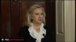 Secretary Clinton Its Time for Assad to Get out of the Way [upl. by Eilis]