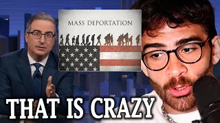 John Oliver On Trumps Campaign For Mass Deportation  Hasanabi Reacts [upl. by Cozmo]