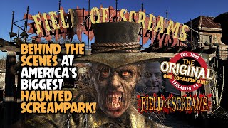 Americas Best Haunted House Field of Screams  Full Behind the Scenes Tour [upl. by Esyak439]