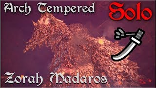 Monster Hunter World  Arch Tempered Zorah Madgaros SOLO  Undying Alpenglow [upl. by Ibib543]