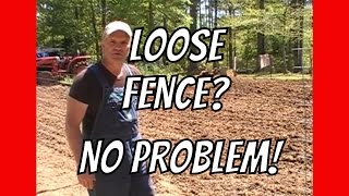 How to tighten fence with nothing but pliers [upl. by Gildea]