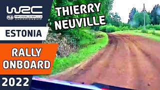 Thierry Neuville Rally Onboard  Hyundai i20 N Rally1 Rally Car  WRC Rally Estonia 2022 [upl. by Nobile813]