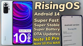 Install RisingOS A14 ON Redmi Note 10 Pro amp Pro MAX Superb ROM [upl. by Ojoj126]