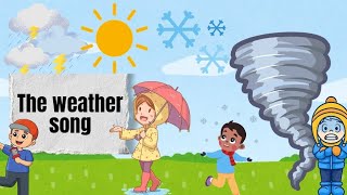 The weather song ☁️ types of weather 💐 funny rhymes 💕 Twinkle JellyBeans ❤️ [upl. by Ettelorahc]