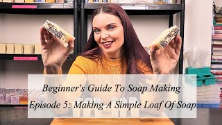 Beginners guide to cold process soap making Episode 5  Making a simple Lavender soap loaf [upl. by Ecnarepmet]