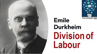 Division of Labour Emile Durkheim  Complete Sociology lectures for UPSC Mains [upl. by Whitcomb]