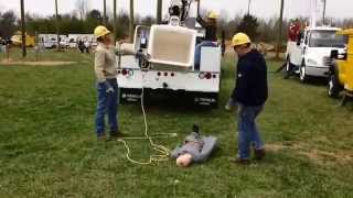 2014 GaffnGo Linemans Rodeo  Bucket Truck Rescue [upl. by Nyleda19]