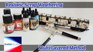 Episode 11 Realistic Scrap Weathering Multi layered Method [upl. by Aratahc170]