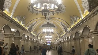 MOST BEAUTIFUL METRO IN RUSSIA UNDERGROUND MAGNIFICENCE ampMYSTERY OF MOSCOW METRO [upl. by Aneela]