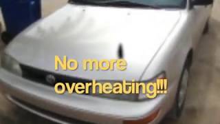 How to replace radiator for 1995 Toyota Corolla [upl. by Suiratnod]