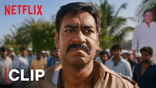 Aata Majhi Satakli  Ajay Devgn Warns Jaikanth Shikre  Netflix India [upl. by Meekar]