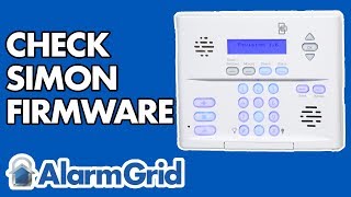 Checking the Firmware Version of a Simon XT [upl. by Eenimod]