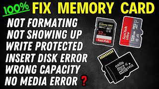 SD Card No Media  SD Card Not Showing Up  SD Card Format Problem  SD card Not Working [upl. by Holds787]