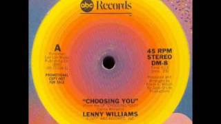 Lenny Williams  Choosing You Extended Paradise garage [upl. by Gniw]