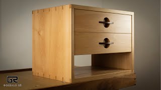 CARPINTERIA JAPONESA MESA de Noche FLOTANTE Minimalista  Floating nightstand build [upl. by Glenn]