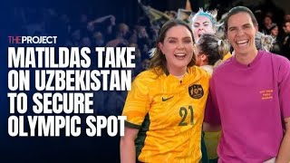 Matildas Take On Uzbekistan To Secure Olympic Spot [upl. by Asnarepse]