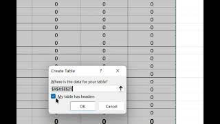 Excel  how to create accessible tables [upl. by Ailedamla]