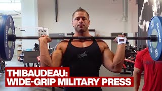 WideGrip Standing Military Press [upl. by Lasonde414]