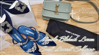 마놀로 블라닉 루럼 amp 생로랑 솔페리노 스몰 Manolo Blahnik Lurum amp Saint Laurent Solferino small [upl. by Lleira]