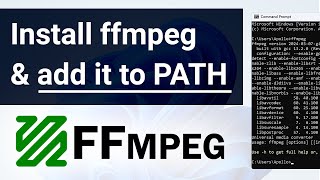 How To Install ffmpeg on Windows 10 and 11 And add it to PATH [upl. by Annawik]