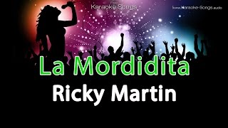 Ricky Martin quotLa Mordiditaquot Instrumental Karaoke Version with vocals and lyrics [upl. by Mildred]