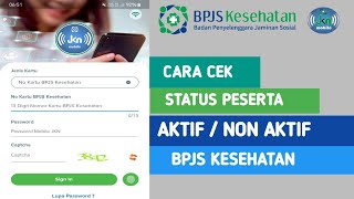 Cara Cek Status Bpjs Aktif Atau Non Aktif Lewat Mobile JKN [upl. by Ellenahs552]