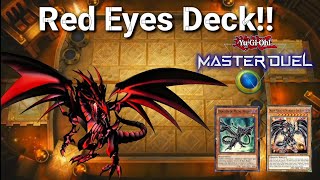 Best Red Eyes Deck  Destroying Everyone  YuGiOh Máster Duel [upl. by Nelrah]