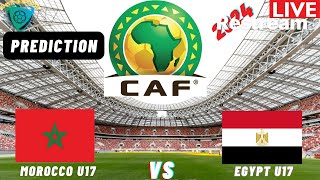 Morocco vs Egypt CAF U17 Africa Nations Cup 2024 Qualifiers Commentary Score amp Highlights [upl. by Lohcin940]