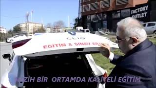 Direksiyon sınavı Araç tanıtımı Küçükköy Bilginler Sürücü Kursu sınav alanı eğitim videosu [upl. by Sheldon]