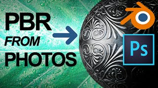 How To make PBR Textures  Photoshop amp Blender Beginner Tutorial [upl. by Sahcnip]