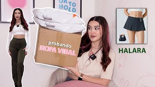 PROBANDO HALARA POR PRIMERA VEZ ropa viral haul [upl. by Meluhs]