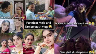 Mela mein jhule pe yeh kya kardiya 😭  krwachauth amp Mela special vlog 😂 [upl. by Htomit121]