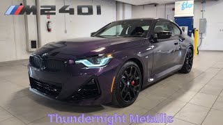 FIRST LOOK 2025 BMW M240i xDrive Coupe LCI Thundernight Metallic on Black bmw m240i g42 [upl. by Ignatia]