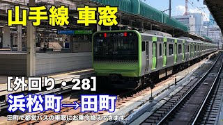 山手線 車窓［外回り・28］浜松町→田町 [upl. by Leavelle]