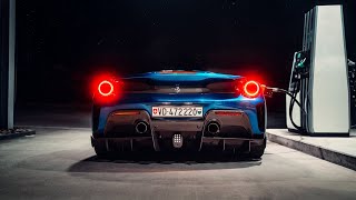 Ferrari 488 Pista  Night Vibes 4k [upl. by Ennaid]